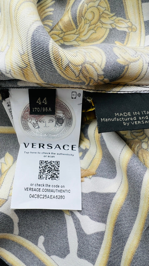 T-shirt in seta barocca