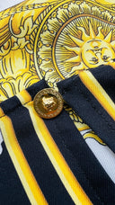 T-shirt in seta barocca Versace
