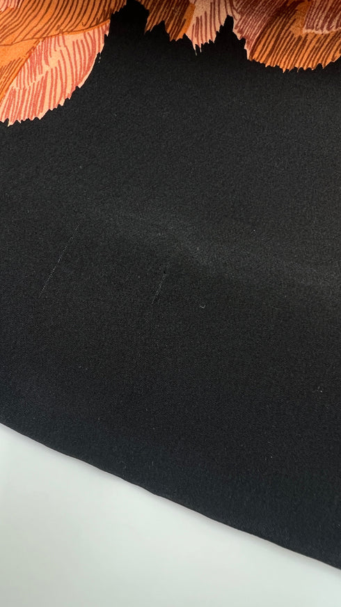 Abito midi fantasia piume