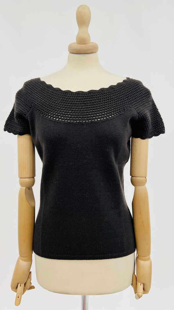 Top maglia di cashmere