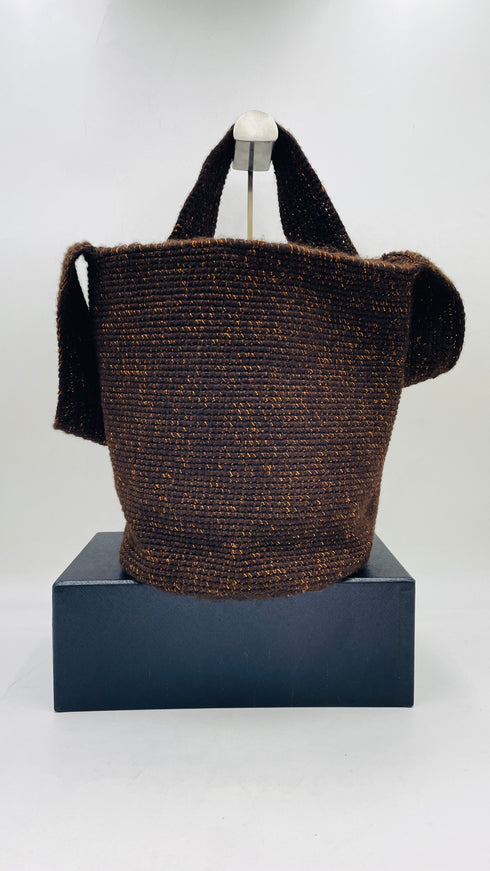 Borsa in maglia lurex