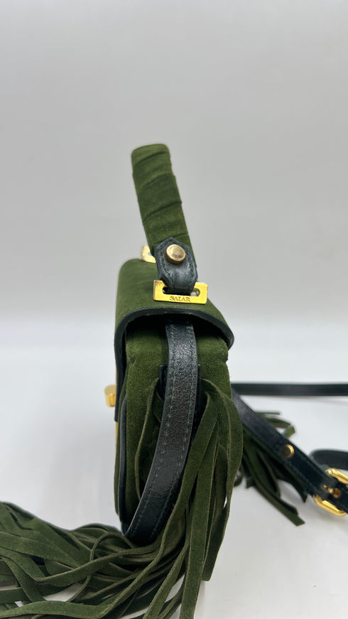 Borsa suede con frange