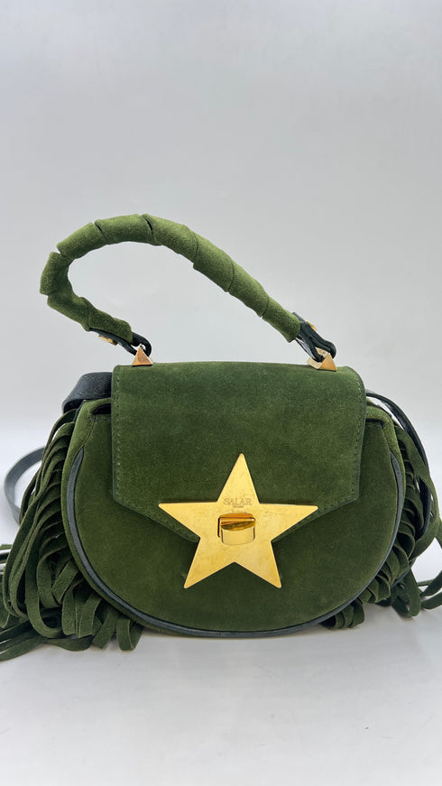 Borsa suede con frange