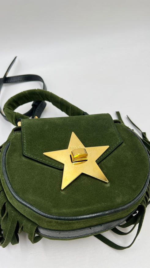 Borsa suede con frange