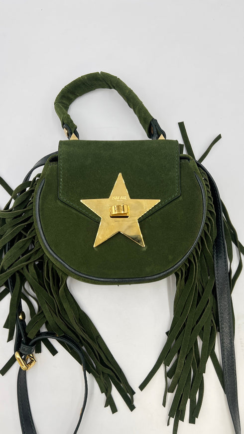 Borsa suede con frange