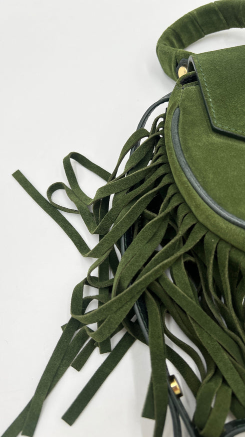 Borsa suede con frange