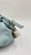 Borsa a bauletto azzurro polvere GIORGIO ARMANI