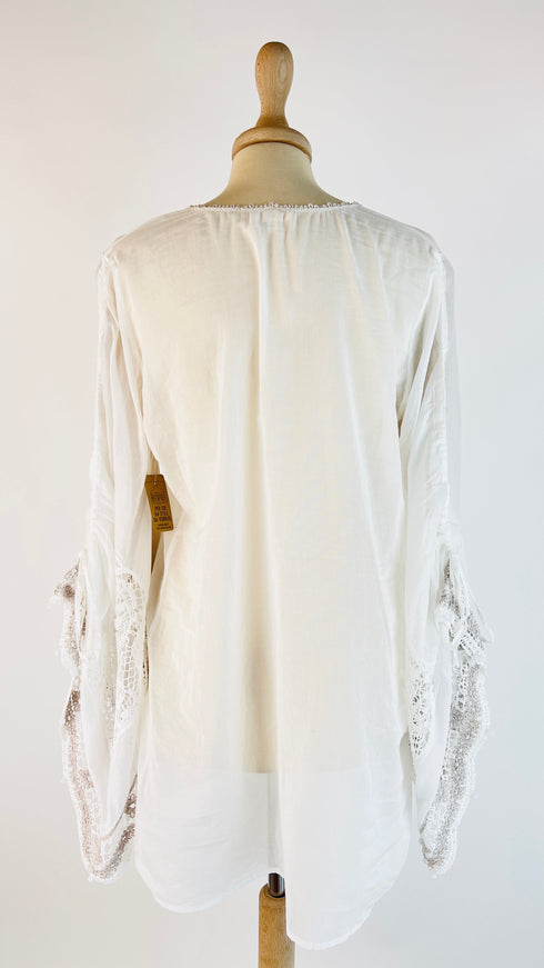 Kaftano inserti in pizzo