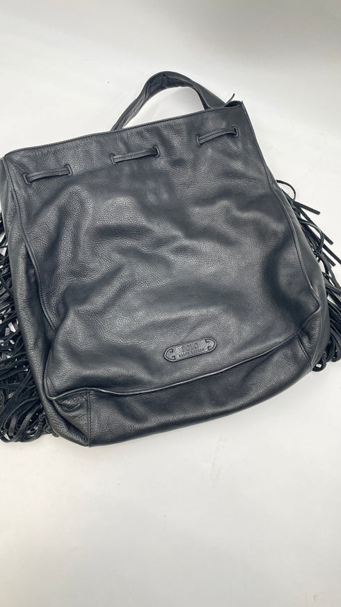 Borsa a spalla con frange