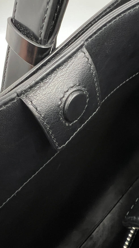 Borsa "arch" nero lucido