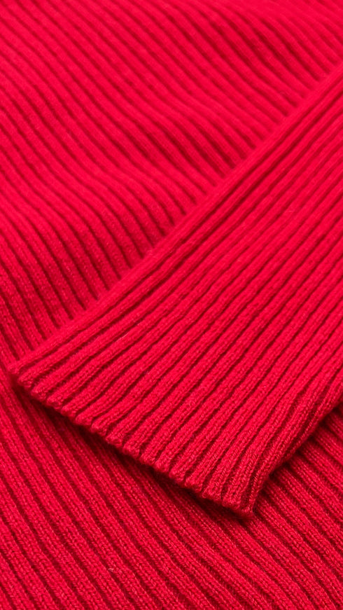 Dolcevita rosso in cashmere