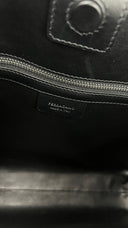 Borsa "arch" nero lucido FERRAGAMO