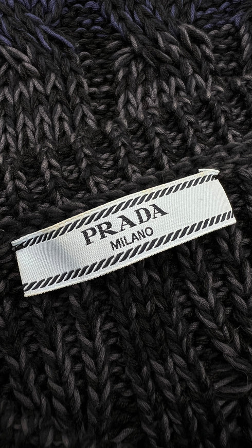 Cardigan in cotone inserto pizzo