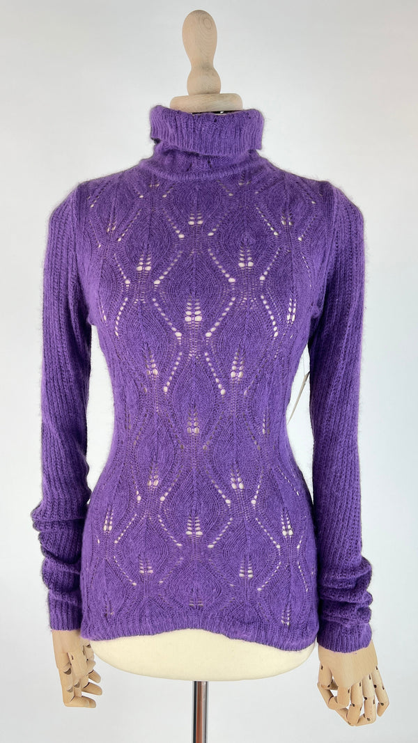 Dolcevita aderente viola