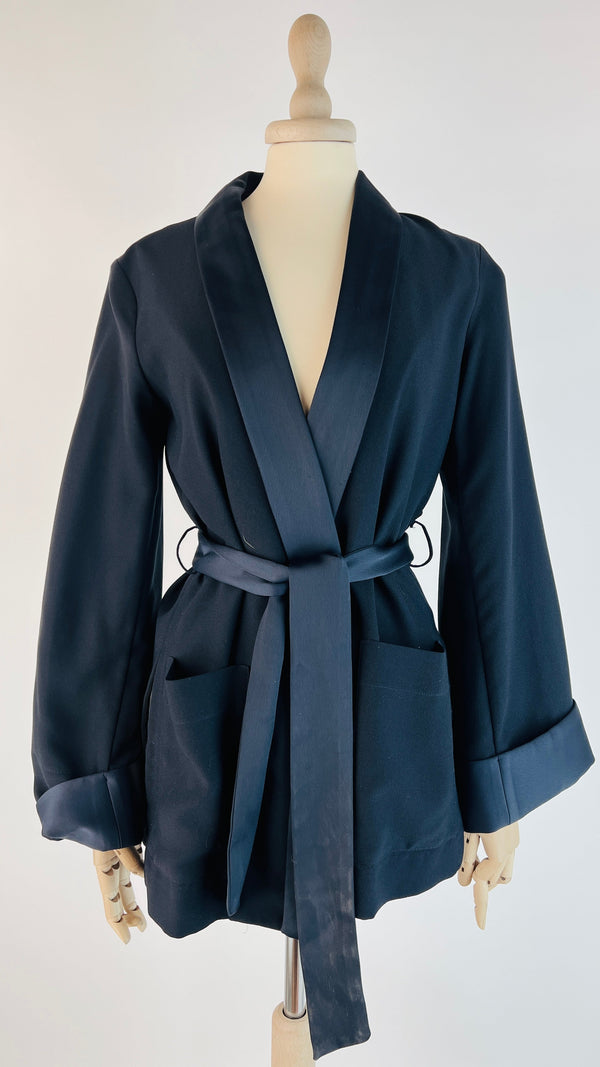 Blazer rever in raso