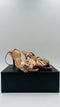 Sandalo in pelle bronzo N.40