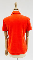 Polo in spugna arancione Tory Burch