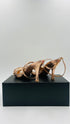 Sandalo in pelle bronzo N.40