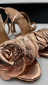 Sandalo in pelle bronzo N.40
