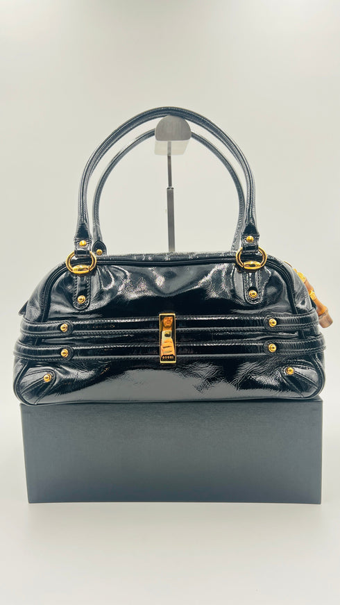 Borsa in vernice "Wave Boston"