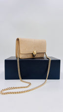 Borsa a spalla con strass F.e.v.