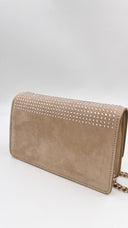 Borsa a spalla con strass F.e.v.