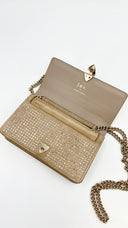 Borsa a spalla con strass F.e.v.
