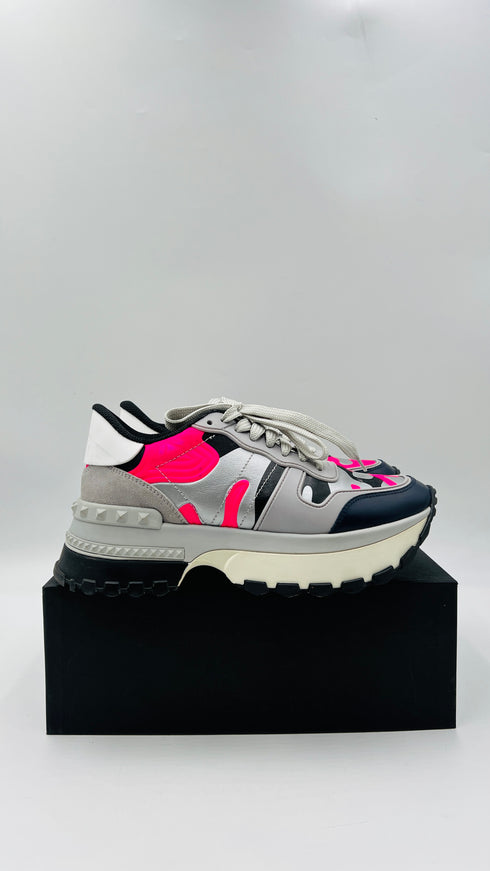 Sneakers platform camouflage