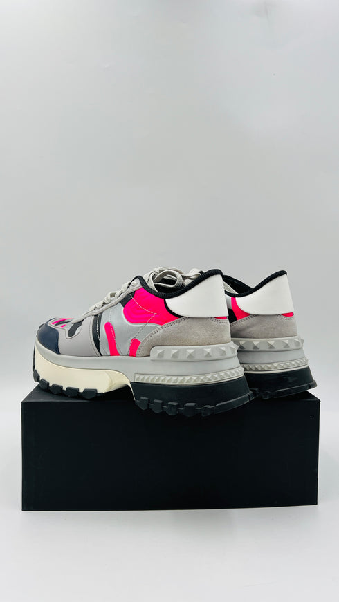 Sneakers platform camouflage