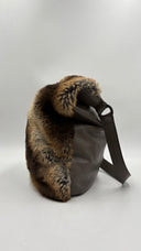 Borsa in pelle con pelo sintetico GIANfrANCO FERRE jeans