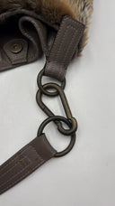 Borsa in pelle con pelo sintetico GIANfrANCO FERRE jeans