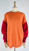 Maglia colorblock in cashmere