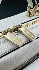 Borsa con tracolla bianca Valextra