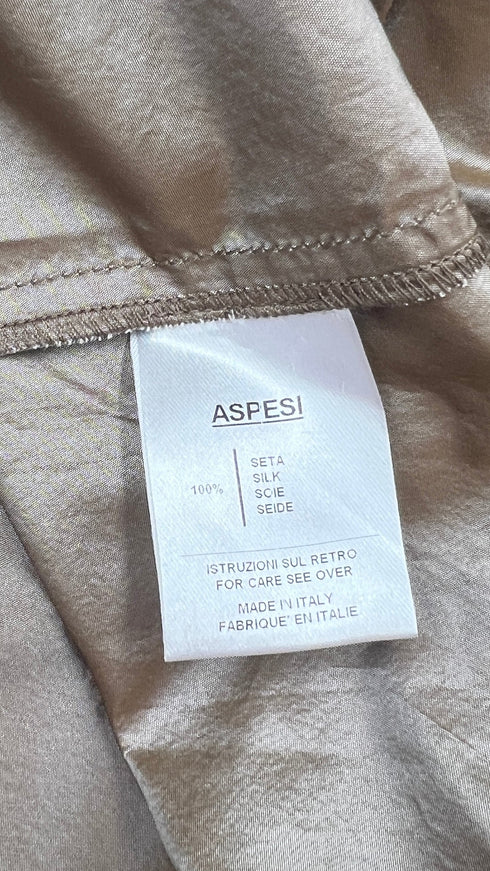 Abito corto a ruche in seta