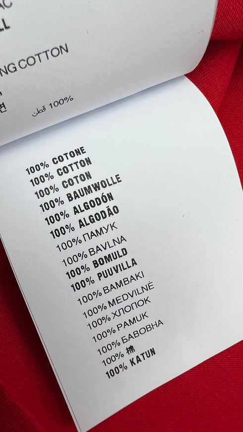 Top smanicato rosso
