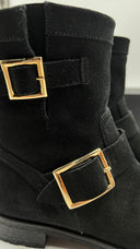 Stivaletti suede doppia fibbia Jimmy Choo