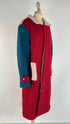 Cappotto bouclé colorblock