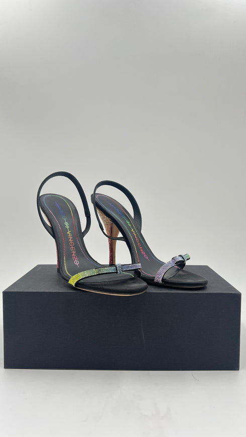Sandalo strass rainbow N.38