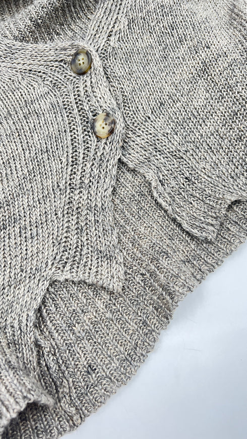 Gilet in maglia scollato