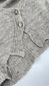 Gilet in maglia scollato