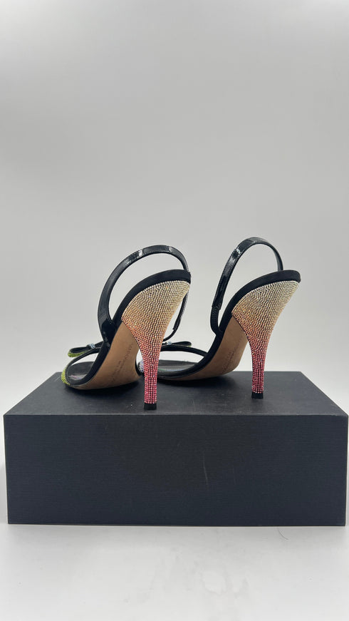 Sandalo strass rainbow N.38