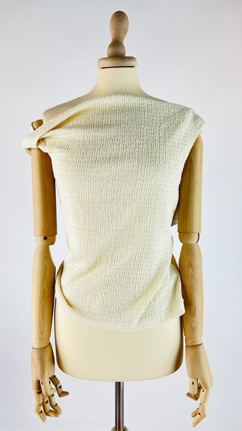 Top stretch drappeggiato
