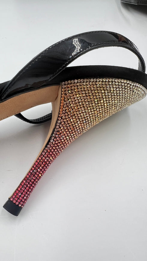 Sandalo strass rainbow N.38