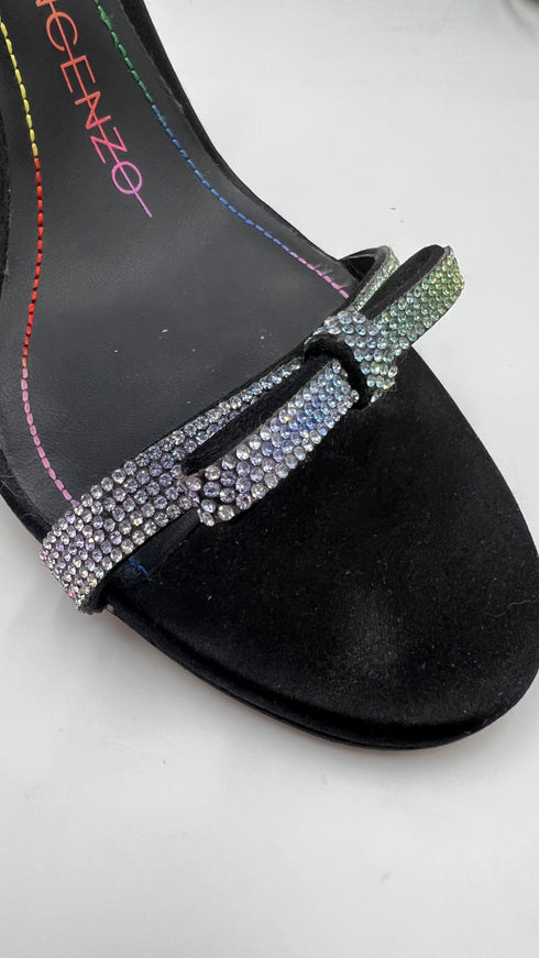 Sandalo strass rainbow N.38