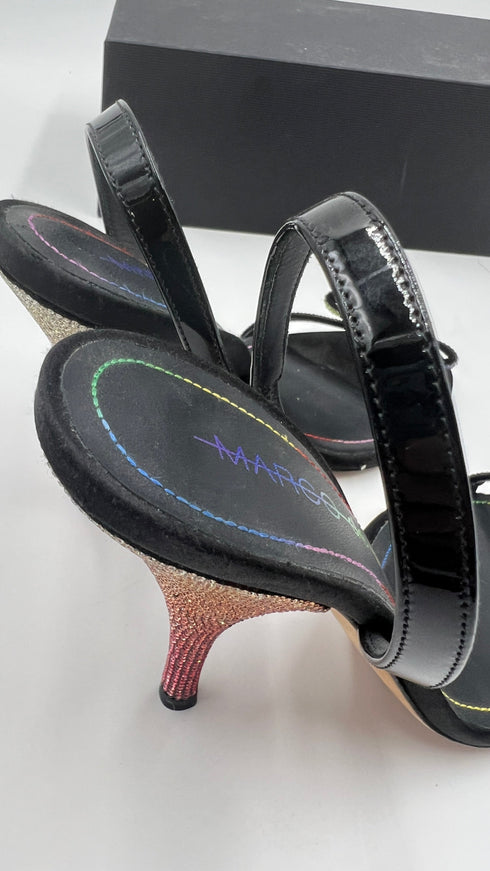 Sandalo strass rainbow N.38