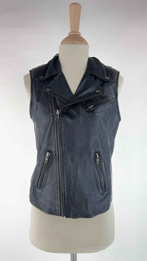 Gilet in pelle