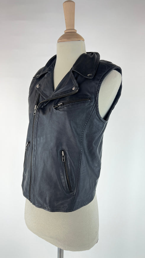 Gilet in pelle