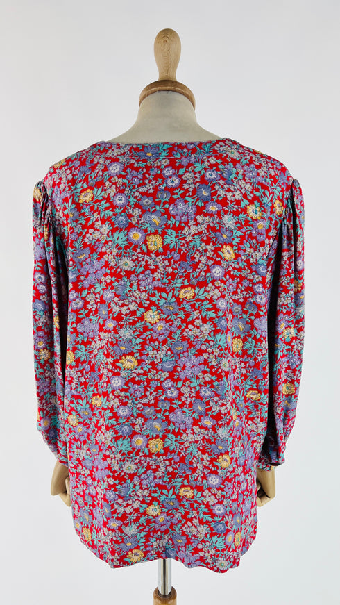 Blusa vintage floreale