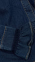 Camicia jeans con rouches