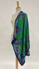 Sciarpa floreale verde/blu KENZO